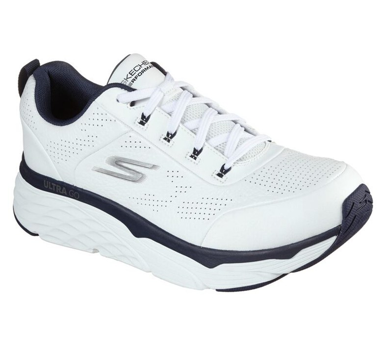 Skechers Herr Vita/Marinblå Sneakers - Max Cushioning Elite - Lucid - Sverige (MZFGA-5291)